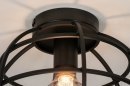 Plafondlamp 73658: industrieel, modern, metaal, zwart #6