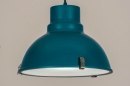 Hanglamp 73672: industrieel, modern, metaal, blauw #11