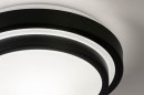 Foto 73676-3: Schwarzweiße Deckenleuchte für LED geeignet