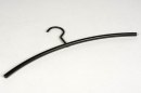 Garderobe 73705: modern, Metall, schwarz, matt #1