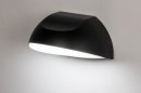 Foto 73750-2: Zwarte wandlamp voor buiten met led verlichting