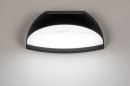 Foto 73750-3: Zwarte wandlamp voor buiten met led verlichting
