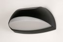 Foto 73750-4: Zwarte wandlamp voor buiten met led verlichting