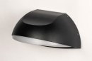 Foto 73750-5: Zwarte wandlamp voor buiten met led verlichting