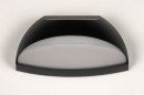 Foto 73750-6: Zwarte wandlamp voor buiten met led verlichting