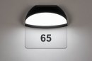 Foto 73751-3: Huisnummerlamp in het zwart met led verlichting