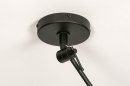 Foto 73759-9 detailfoto: Zwarte verstelbare hanglamp met knikarm 