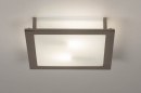 Plafondlamp 73761: industrieel, modern, glas, wit opaalglas #4