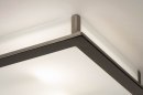 Foto 73761-7: Quadratische Deckenleuchte aus weißem Opalglas und Stahl, für LED geeignet