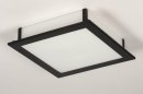 Plafondlamp 73763: industrieel, modern, glas, wit opaalglas #6