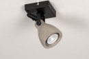 Foto 73797-5: Stoere spot van beton geschikt voor vervangbaar led.