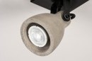 Foto 73797-8: Stoere spot van beton geschikt voor vervangbaar led.