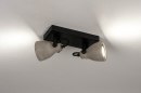 Foto 73798-4: Stoere dubbele spot van beton geschikt voor vervangbaar led.