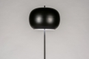 Stehleuchte 73813: modern, Retro, Metall, schwarz #1