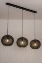 Hanglamp 73824: industrieel, landelijk, modern, metaal #1