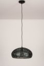 Foto 73828-4 anders: Zwarte ronde hanglamp van metaal