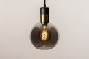 Hanglamp 73849: modern, retro, glas, zwart #20