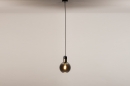 Hanglamp 73849: modern, retro, glas, zwart #21