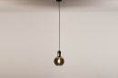 Hanglamp 73849: modern, retro, glas, zwart #21