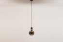 Hanglamp 73849: modern, retro, glas, zwart #22