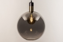 Hanglamp 73851: modern, retro, glas, zwart #10