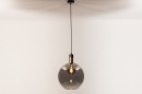 Hanglamp 73851: modern, retro, glas, zwart #11