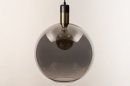 Hanglamp 73851: modern, retro, glas, zwart #13