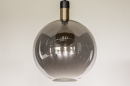 Hanglamp 73851: modern, retro, glas, zwart #14