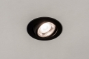 Foto 73871-1: Mattschwarzer Einbaustrahler inklusive dimmen bis warmes Licht und einstellbarer Abstrahlwinkel