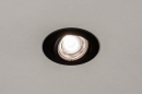 Foto 73871-5: Mattschwarzer Einbaustrahler inklusive dimmen bis warmes Licht und einstellbarer Abstrahlwinkel