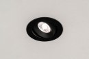 Foto 73879-1: Moderner Einbaustrahler mit dimmbarem LED, bei dem die Lichtfarbe dimmt.