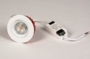 Foto 73882-11: Witte led inbouwspot in het rond (IP44) met een brandvertragende behuizing