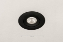 Inbouwspot 73900: design, modern, aluminium, zwart #11