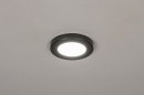 Spot 73931: modern, kunststof, zwart, rond #1