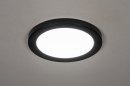Plafondlamp 73933: modern, kunststof, zwart, mat #1