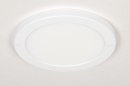 Plafondlamp 73934: modern, kunststof, wit, mat #2