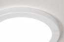 Plafondlamp 73934: modern, kunststof, wit, mat #3