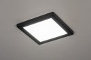 Plafondlamp 73936: modern, kunststof, zwart, mat #1