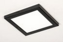 Plafondlamp 73936: modern, kunststof, zwart, mat #5