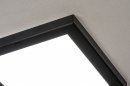 Foto 73936-6: Quadratische LED-Deckenleuchte mit schwarzem Rand und LED-Beleuchtung
