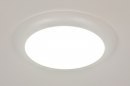 Plafondlamp 73937: modern, kunststof, wit, mat #1