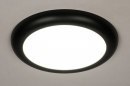 Plafondlamp 73938: design, modern, kunststof, zwart #1