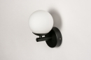 Wandlamp 73989: modern, retro, eigentijds klassiek, glas #4