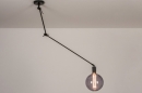 Hanglamp 74003: industrieel, modern, metaal, zwart #9