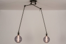 Hanglamp 74004: industrieel, modern, metaal, zwart #10