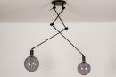 Hanglamp 74004: industrieel, modern, metaal, zwart #13