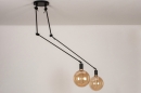 Hanglamp 74004: industrieel, modern, metaal, zwart #15
