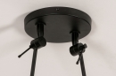 Hanglamp 74004: industrieel, modern, metaal, zwart #4