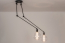 Hanglamp 74004: industrieel, modern, metaal, zwart #5