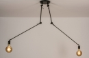 Hanglamp 74004: industrieel, modern, metaal, zwart #7